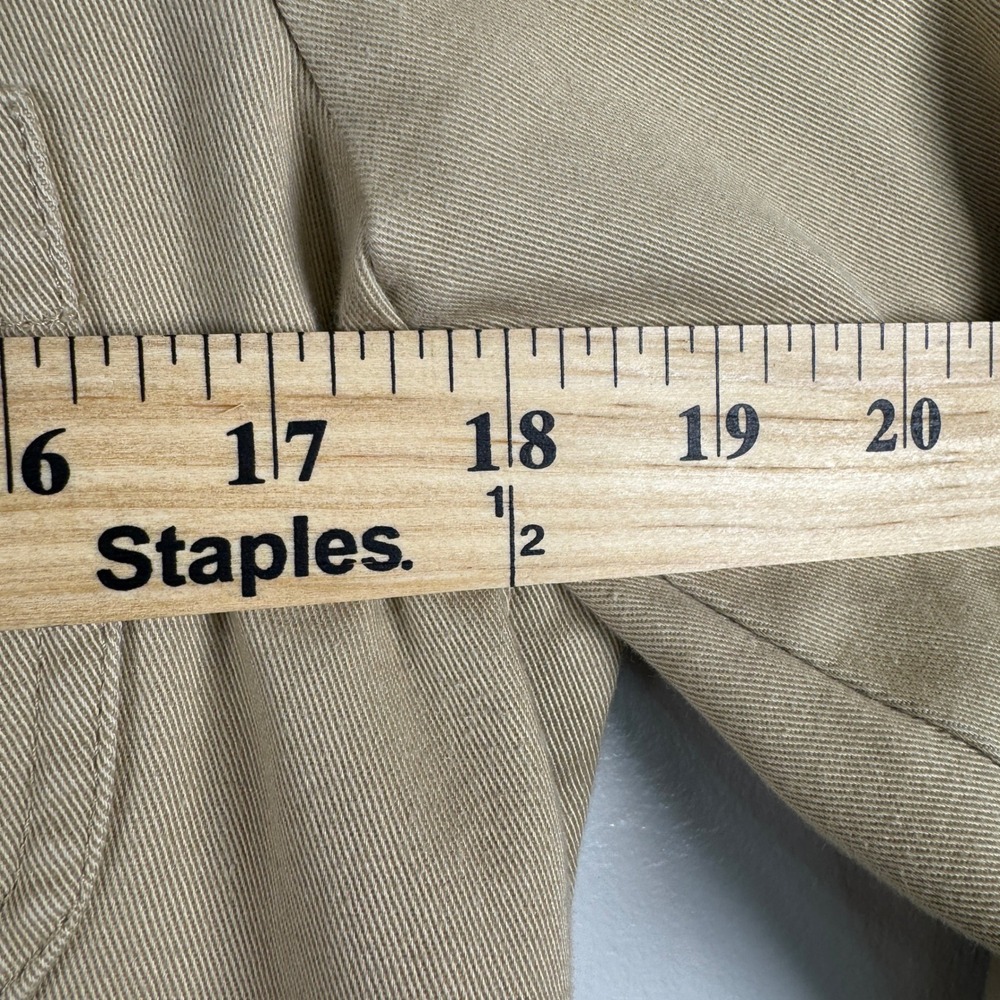 Lauren Ralph Lauren Tan Cotton Twill Blazer Med Old Money Preppy Khaki Jacket - Picture 4 of 6